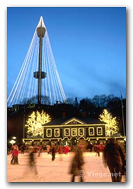 Skridsko�kning p� Spegeldammen, Liseberg